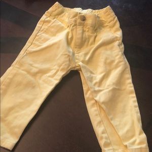 Janie and jack yellow dress pants
